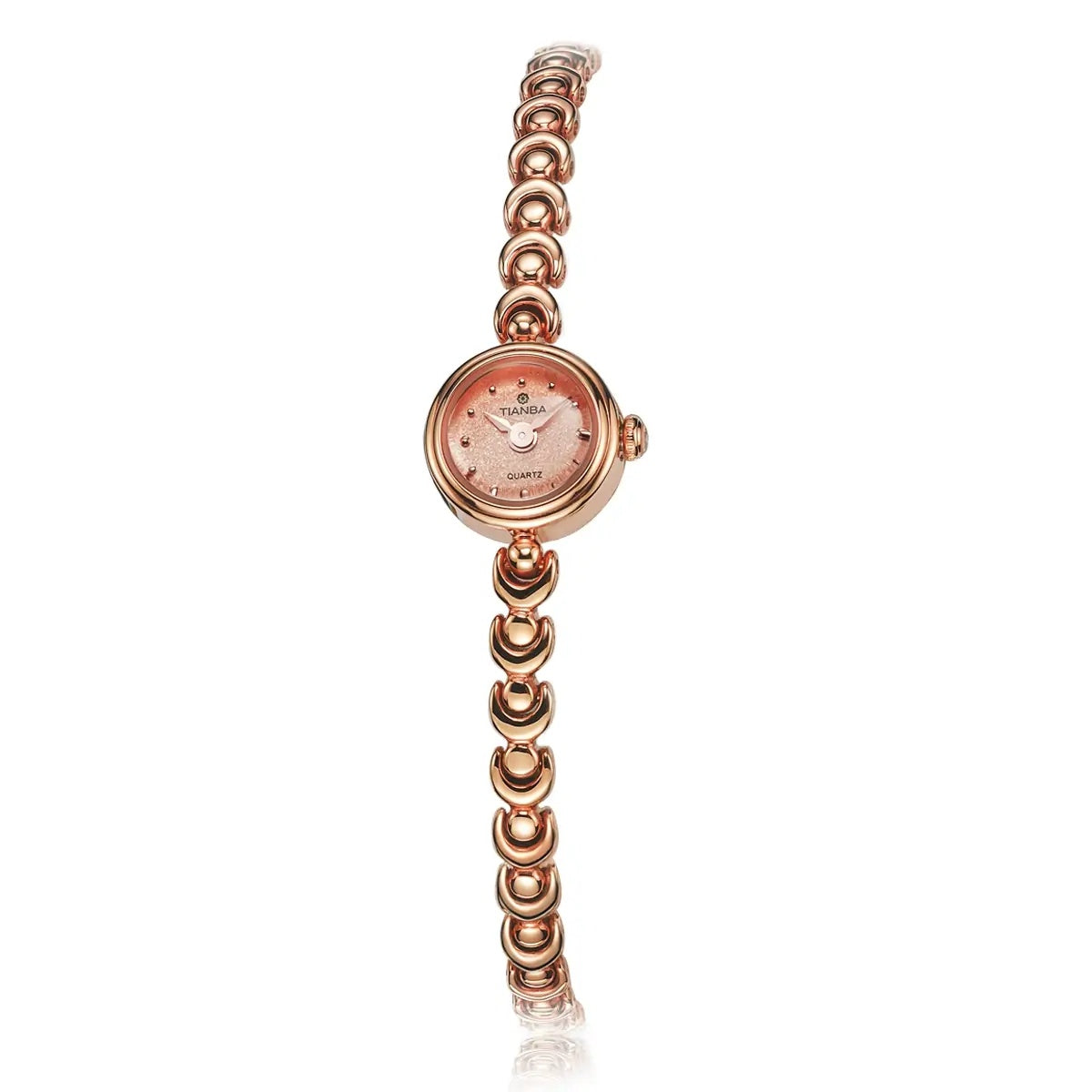 Women’s Rose Gold Bracelet Watch, Modern Jewelry Piece for Daily Style - Alain Carnet Watch