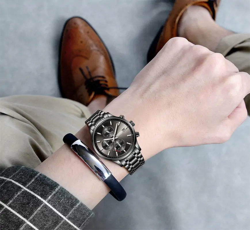 High Precision Mechanical Watches Men's Self winding Collection - Alain Carnet Watch