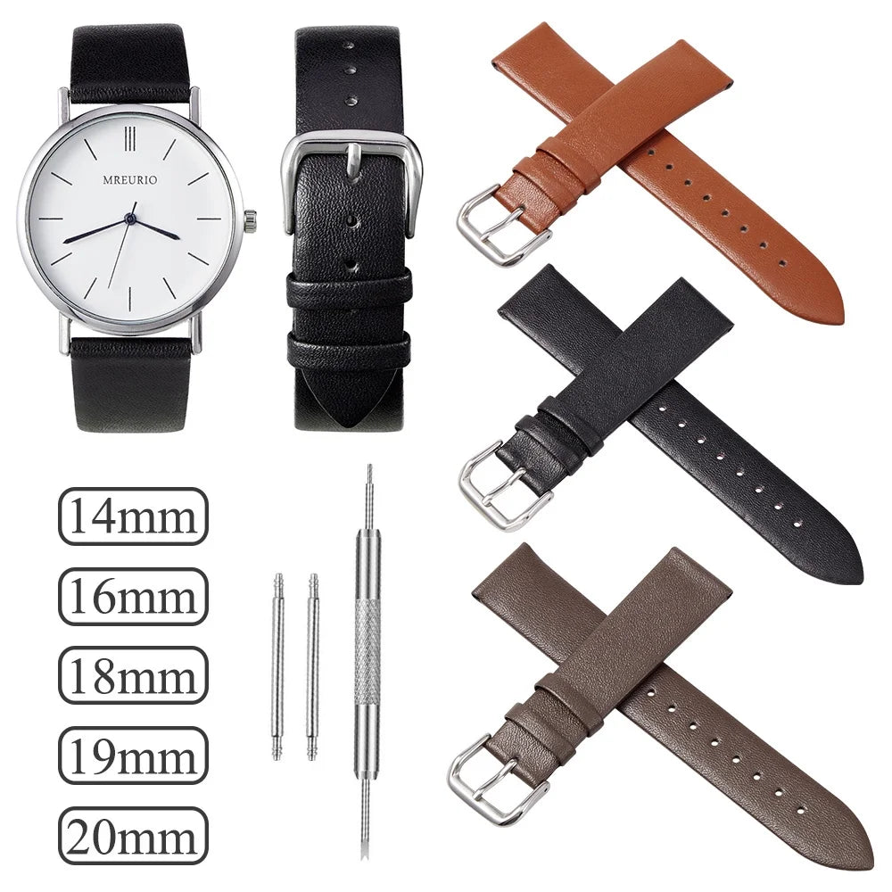 Genuine Leather Watch Strap Compatible with Smartwatches - Alain Carnet Watch