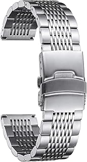 Stainless Steel Watch Band Smartwatch Compatible - Alain Carnet Watch