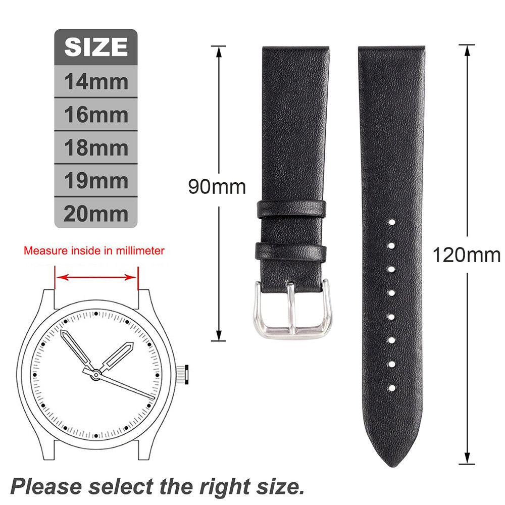 Genuine Leather Watch Strap Compatible with Smartwatches - Alain Carnet Watch