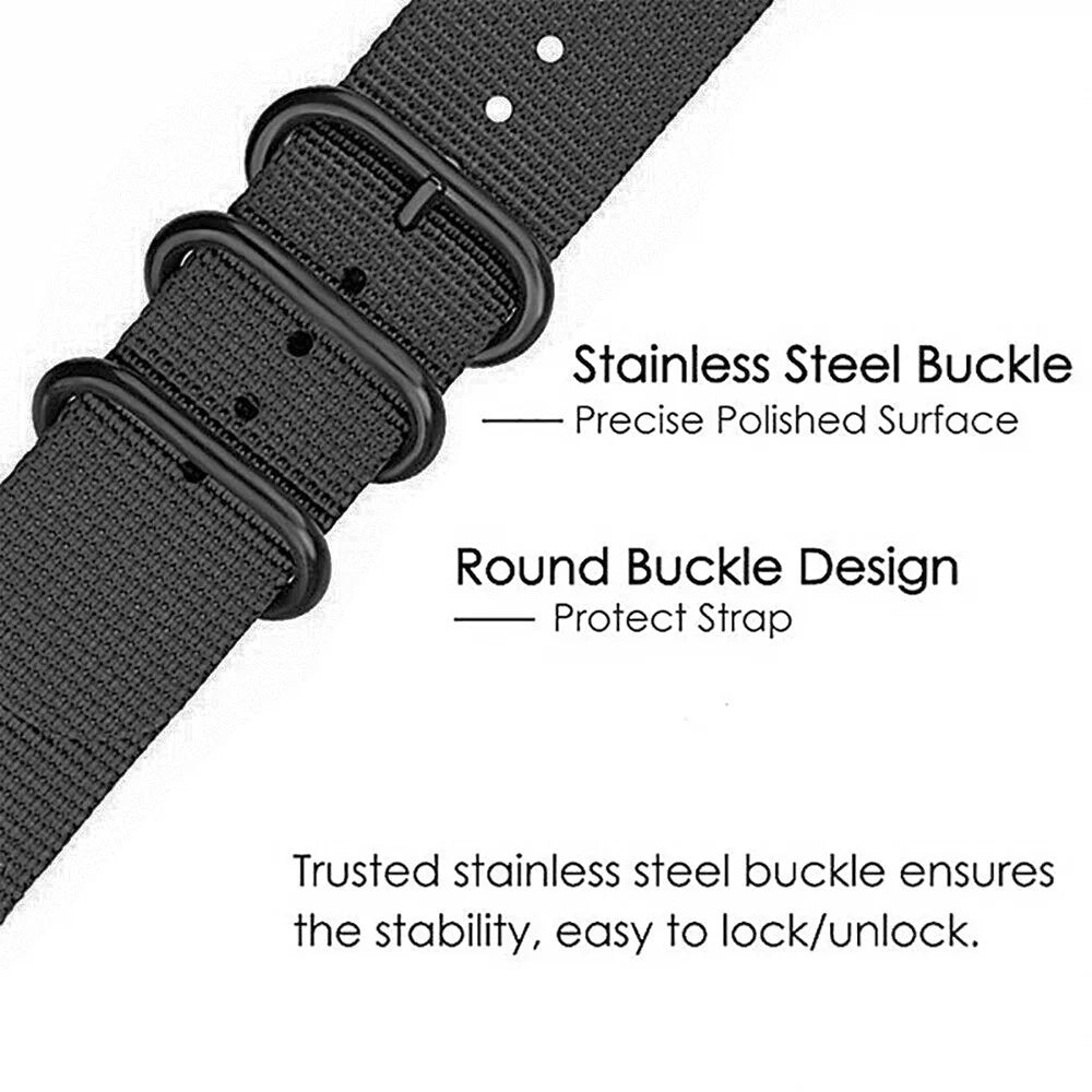 Nylon Watch Strap Compatible with Smartwatches and Traditional Watches - Alain Carnet Watch