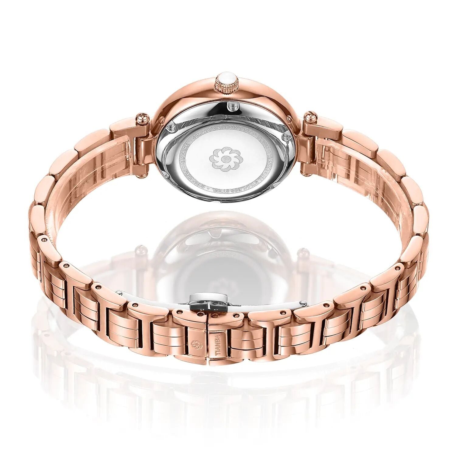 Women's Jewelry Watch, Rose Gold Finish, Ideal for Special Events - Alain Carnet Watch